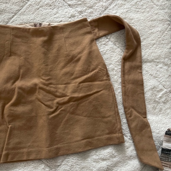 Aritzia brown tie skirt - Picture 2 of 5